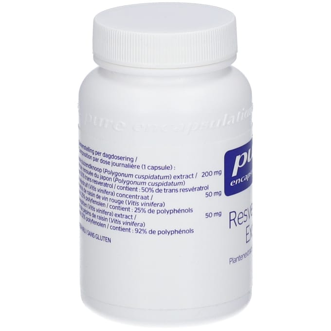 Pure Encapsulations - Resveratrol Extra 200mg - Antioxidatieve Eigenschappen - 60 Capsules