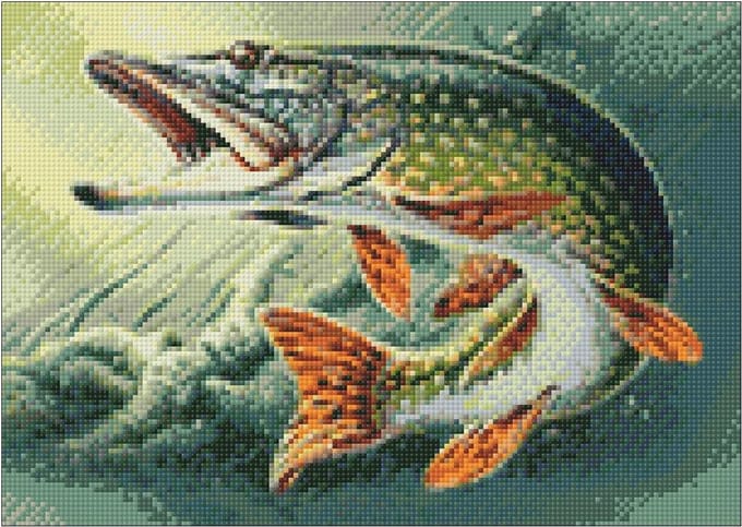 Wizardi Diamond Painting Kit Pike WD225