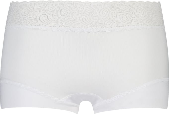 RJ Pure Color Dames Short Kant Wit M