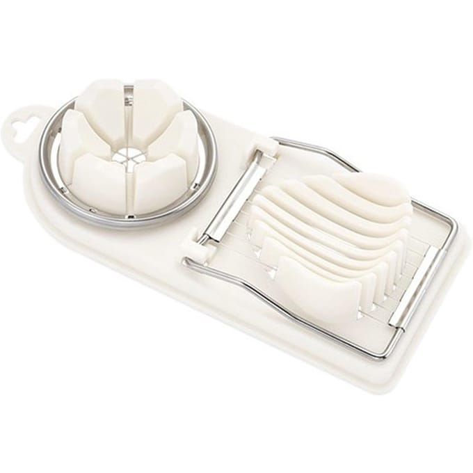 Eiersnijder Wit Eiersnijder 2 Modi PP Nauwkeurig Moeiteloos Gemakkelijk te Reinigen Veelzijdige Eiersalade Maker white