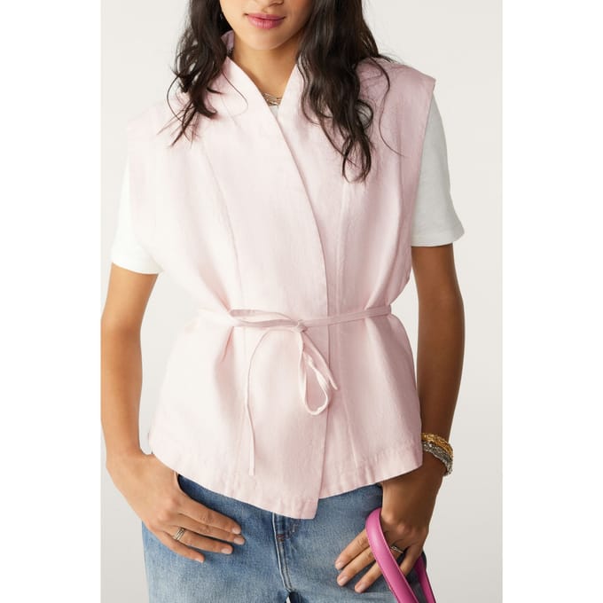 BA&SH Veste Iseult Ecru Taglia: M | Gilet Outlet | Donna | Marrone