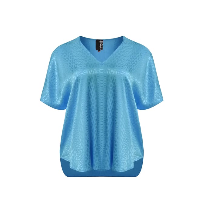 V-halsblouse in viscose dames Mat Fashion