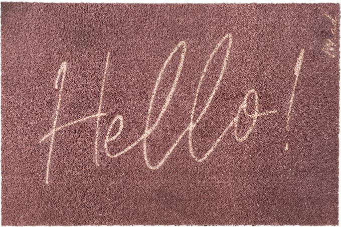 Mad About Mats - ARIE - deurmat - wasbaar - hello - schoonloop/scraper - 50x75cm