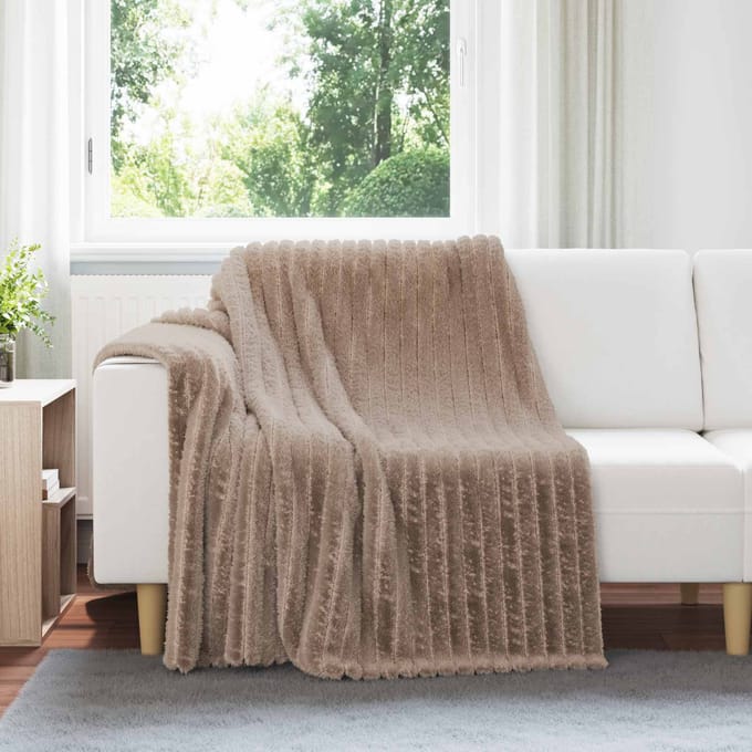 vidaXL - plaid - Camel - 200 - x - 150 - cm - 0.8 - kg - Fleece