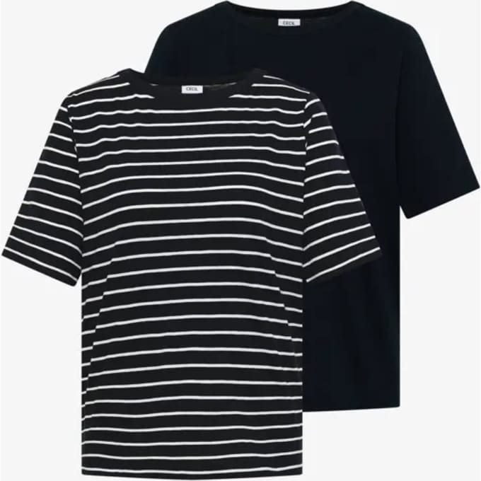 Shirt met strepen in een 2-pack