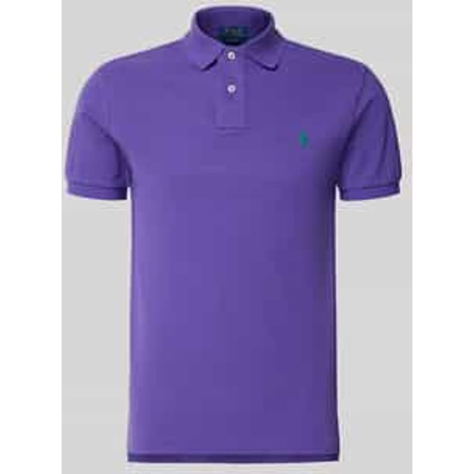 Slim fit Poloshirt van puur katoen