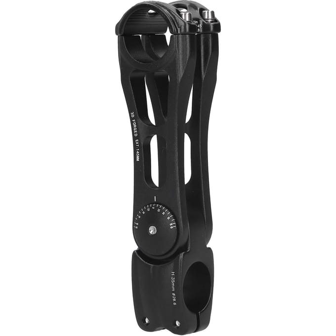 Potence VTT Alliage d'Aluminium Potence de Guidon de Vélo à Angle Réglable 31.8x145mm black