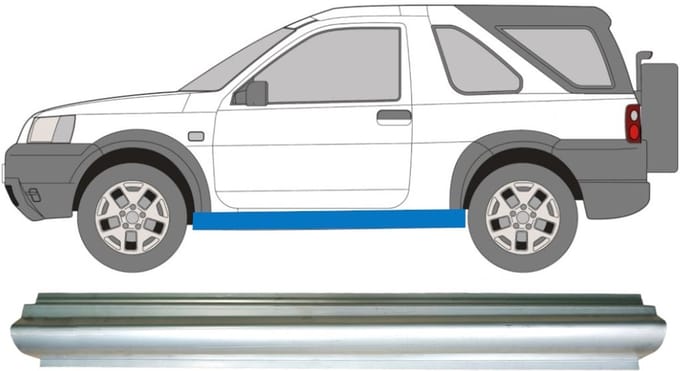 Reparatie dorpel voor Land Rover Freelander 1997-2006 / Links