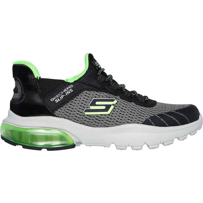 Skechers Razor Air voor kinderen – Hyper-Brisk instapschoenen (Houtskool/zwart)
