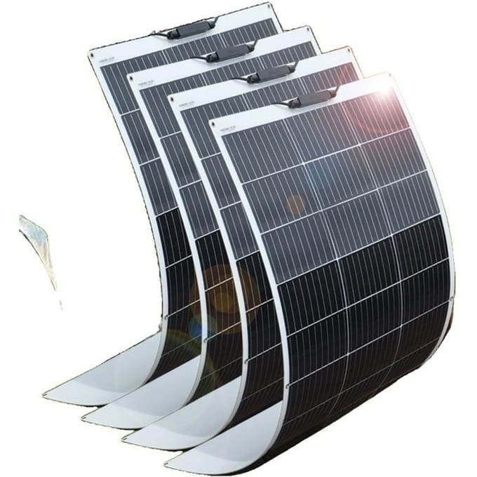 Kit de panneaux solaires flexibles, 600W de puissance, configuration de 4 panneaux, 600w 4pcs 150w