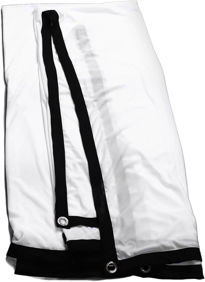 Projectorscherm - Draagbaar Scherm - Thuisbioscoop Creëren - Kreukvrij Polyester - 120 Inch - Wit