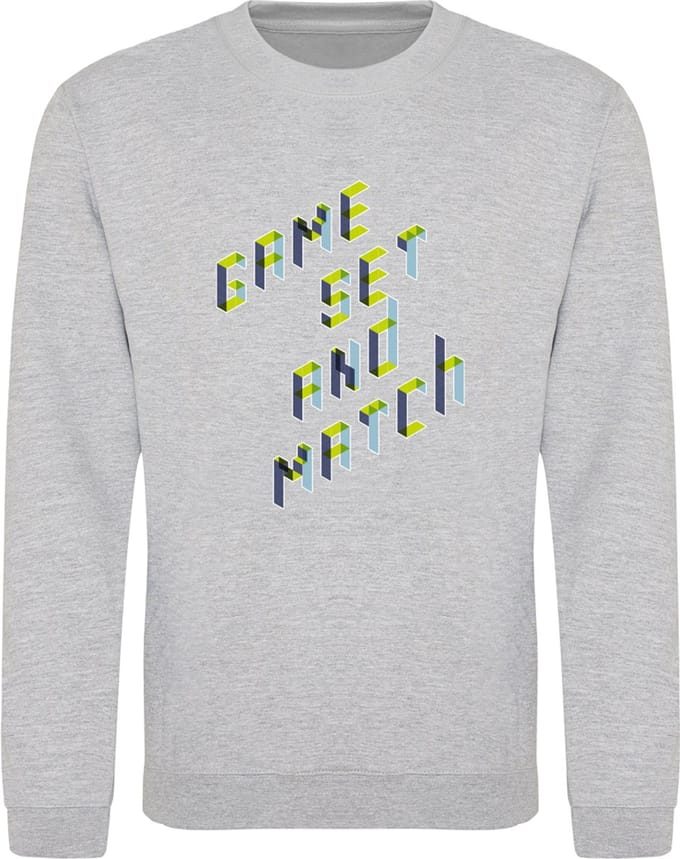 Heren tennis sweater - game set and match