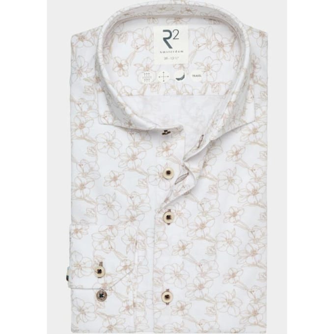 R2 - Overhemd Beige R2 132.wsp.006 Lange Mouw Overhemd Beige 132.wsp.006