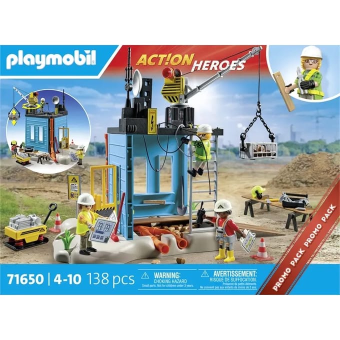 Simulatiespellen voor arbeiders en bouwplaats Playmobil