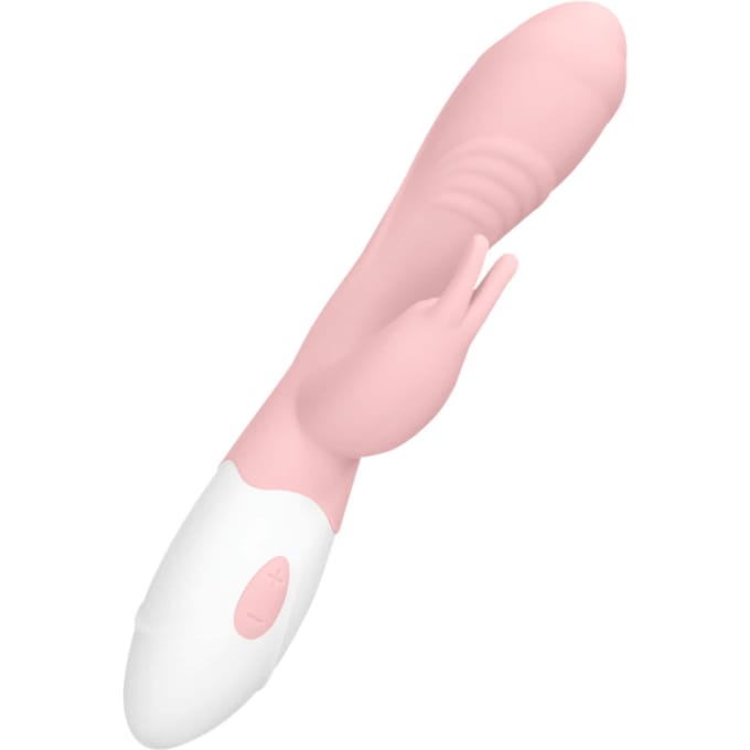 Loveline Juicy Oplaadbare Rabbit Siliconen Vibrator - Roze
