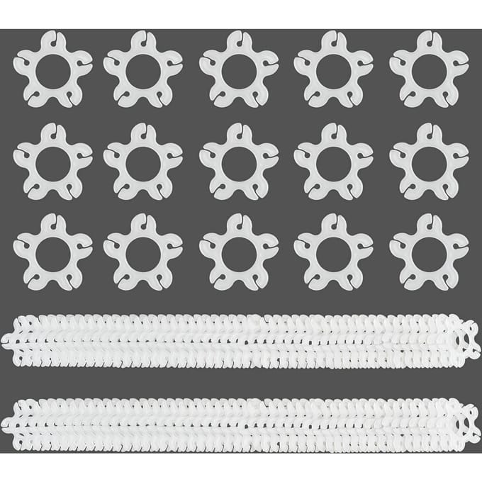 Duurzame Ballon Clip Boog Stand Houder Klem voor Feestdecoratie Bruiloft Verjaardag, Ballon Clip Boog Stand Houder Klem 50 pieces white