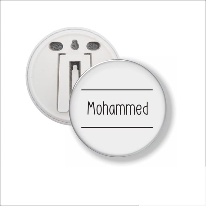Button Met Clip 58 MM - Mohammed