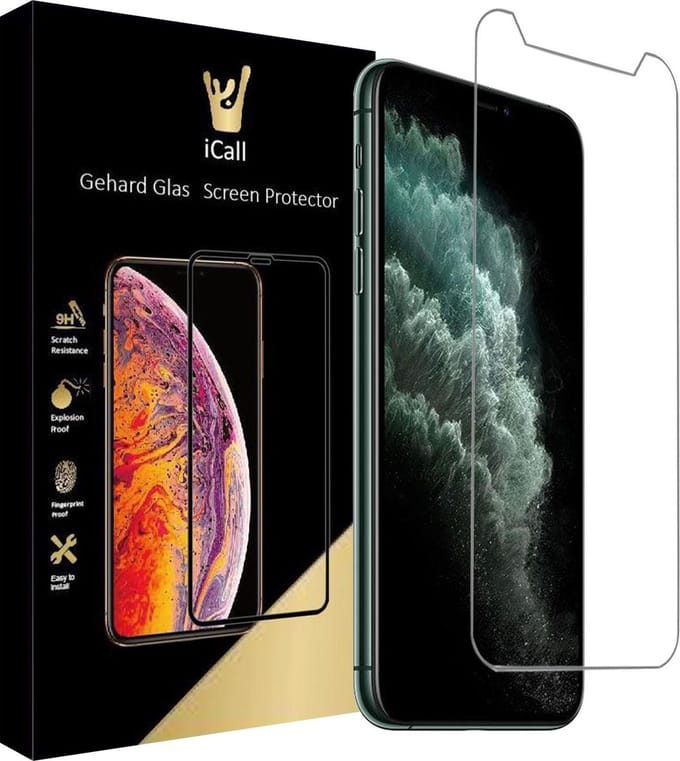 Screenprotector geschikt voor iPhone 11 Pro / XS / X - GlassGuard Screen Protector