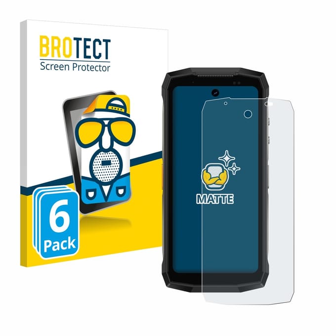 BROTECT - Screenprotector voor Ulefone Armor Mini 20 Pro - Folie Beschermfolie matte 6 Stuks