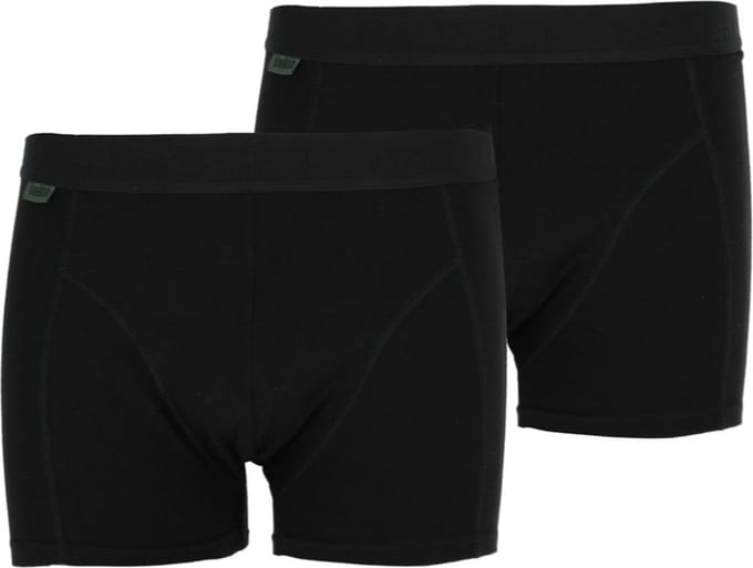 Basset Bamboe Heren Boxershorts zwart 2-pack - maat M