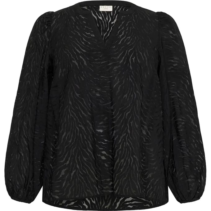 Damesblouse met lange mouwen KAFFE Curve Vianna