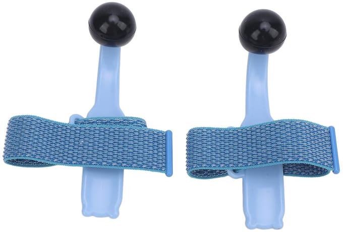 Tbest Piano Vingertrainer - Rubber Postuurcorrectie voor Pianoles (Blauw)