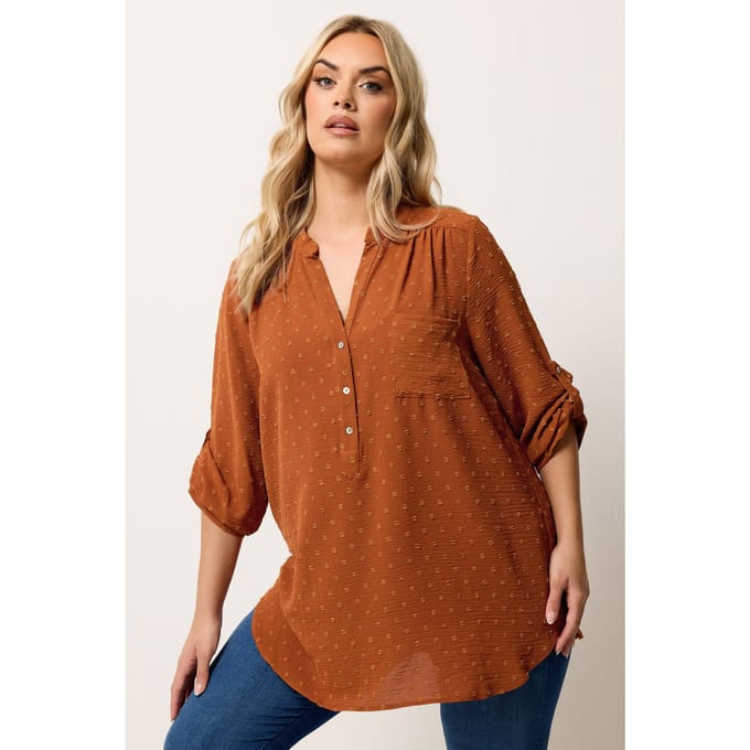 Yours Roestoranje Dobbyshirt Size 46