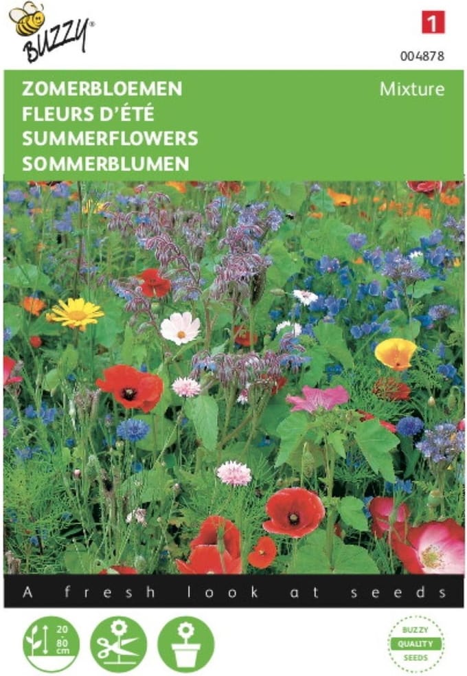 2 stuks - Buzzy - Zomerbloemen Gemengd