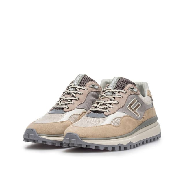 Floris Van Bommel Sfm-10238 De Gripper Sneakers - Suède - Heren - Beige - Maat 44