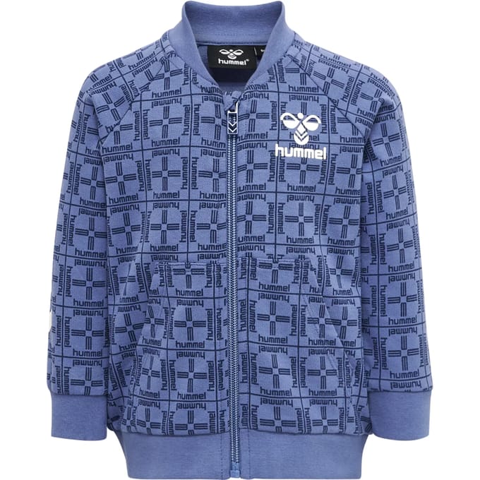 Geribbelde cardigan met rits voor babyjongen Hummel Tommy