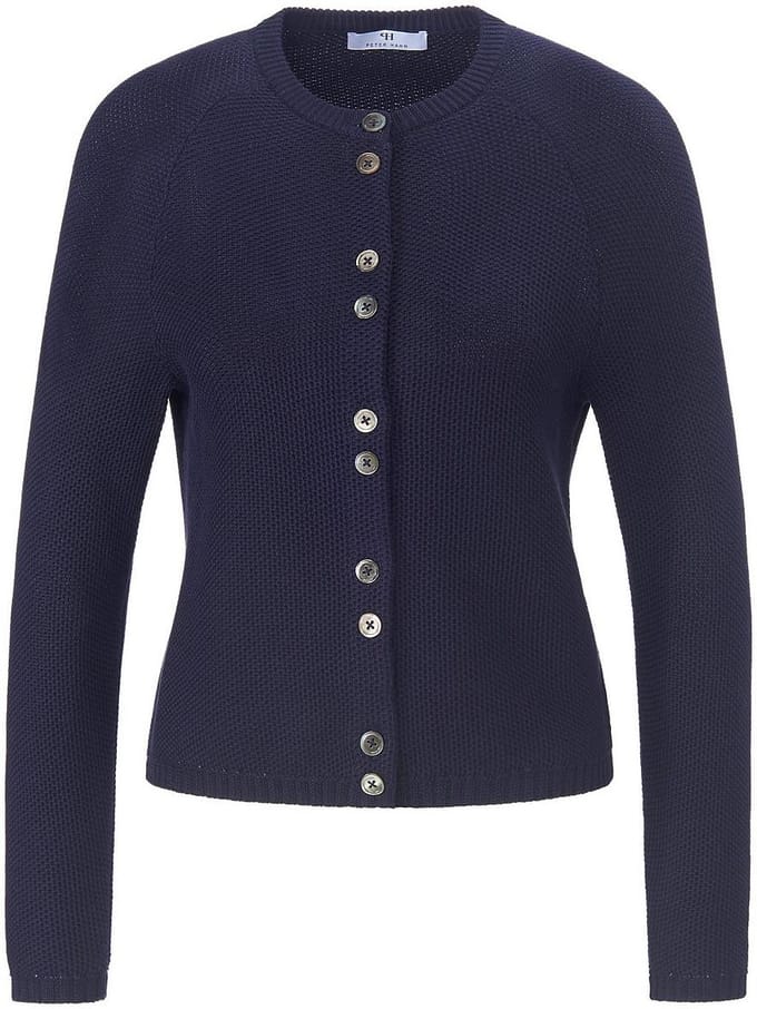 Vest 100% SUPIMA®-katoen Van Peter Hahn blauw