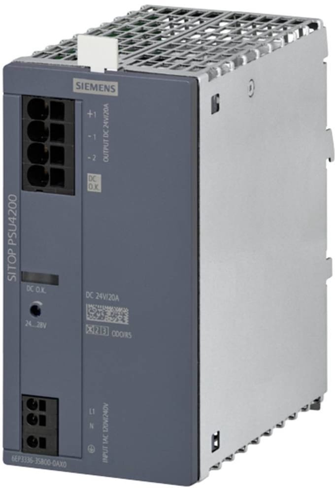 Siemens 6EP33363SB000AX0 DIN-rail netvoeding 24 V 20 A Inhoud 1 stuk(s)