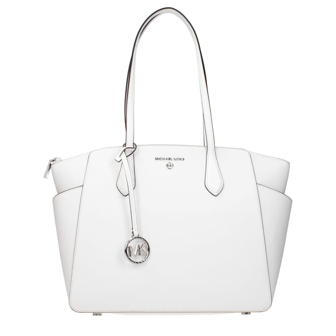 Michael Kors Witte Leren Schoudertas