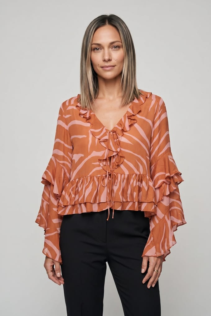 & Other Stories Zorro Blouse Brown Größe: 34 | Longsleeves Outlet | Damen | Braun