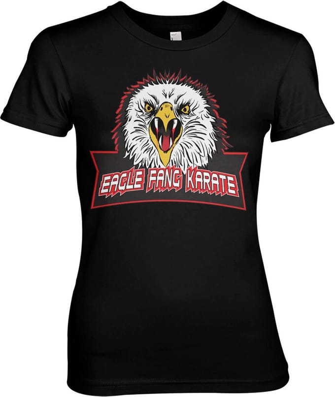 Cobra Kai Eagle Fang Karate Girly Tee Damen T-Shirt Black-2XL