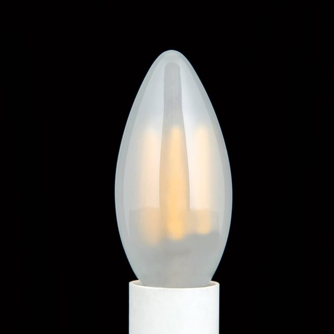 ORION LED kaarslamp E14 4,5W 827 binnen mat, dimbaar