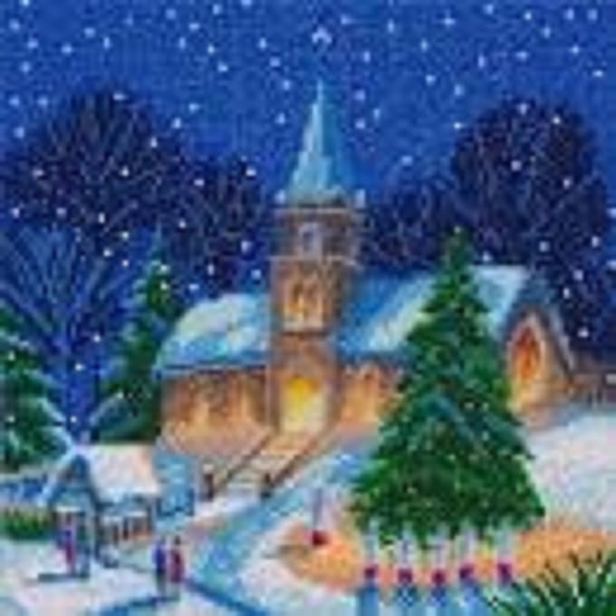 Crystal Art - Christmas Carols - diamond painting - 30×30 cm - Partial