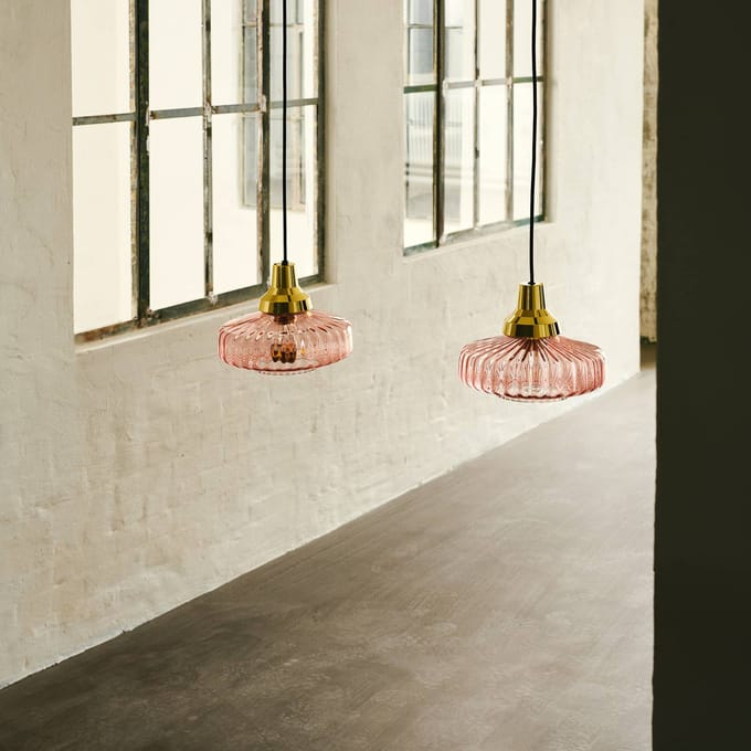 DESIGN BY US Hanglamp New Wave Optic, roze
