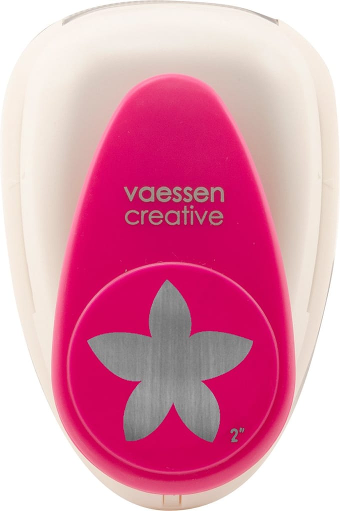 Vaessen Creative Pons - Figuurpons - Bloem - 4,6 x 4,8 cm