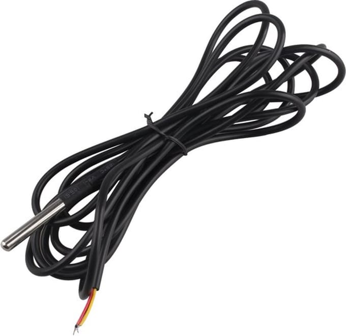 Waterdichte Temperatuur Sensor Probe 18B20 -55°C tot +125°C 3 Meter