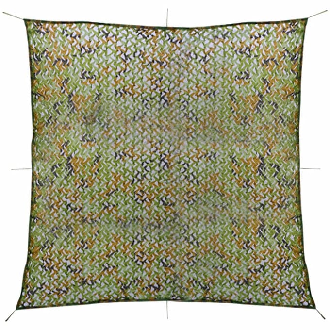 vidaXL - Camouflagenet - met - opbergtas - 6x6 - m