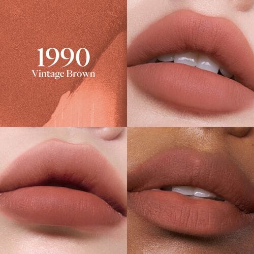 Joocyee fluwelen rouge 1990 vintage bruin