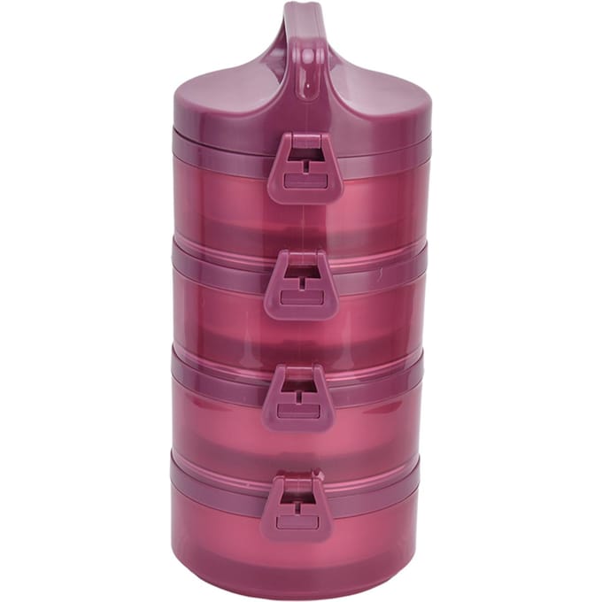 Thermische Roestvrijstalen Lunchbox Draagbare Outdoor Bento Lekdichte Voedselcontainer rood
