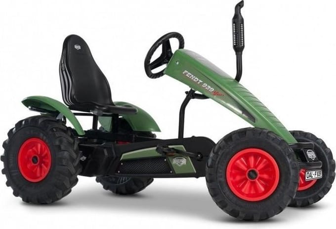 BERG XL frame Fendt BFR Skelter - Met handrem - Verstelbare Stoel - Groen - Vanaf 5 jaar