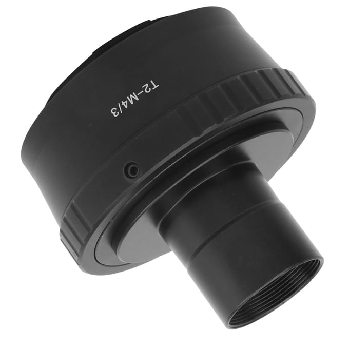 Telescoop 0.965in T-Mount Adapter en voor T2-M43 Lensadapter voor Olympus M43 Camera black