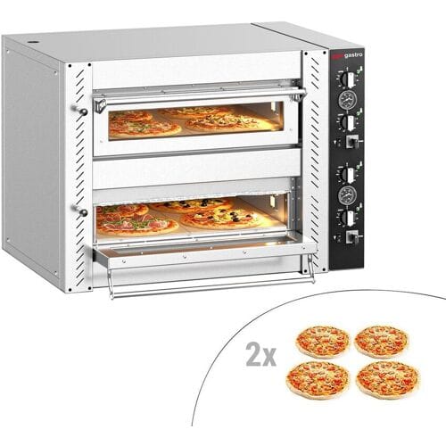 GGM Gastro Elektro Pizzaofen - 4+4x 25cm - Manuell