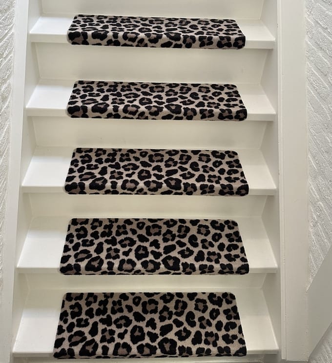 Trapmatten - 13 stuks - Elite Design - panter - 64x21x3,5cm - Rechthoekig - zelfklevend