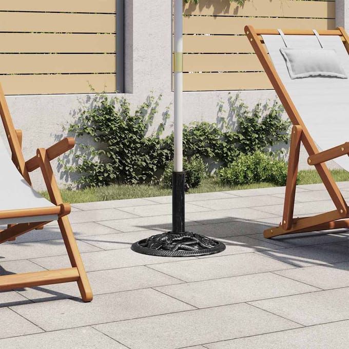 vidaXL - Parasolvoet - 40x40x32 - cm - gietijzer - zwart