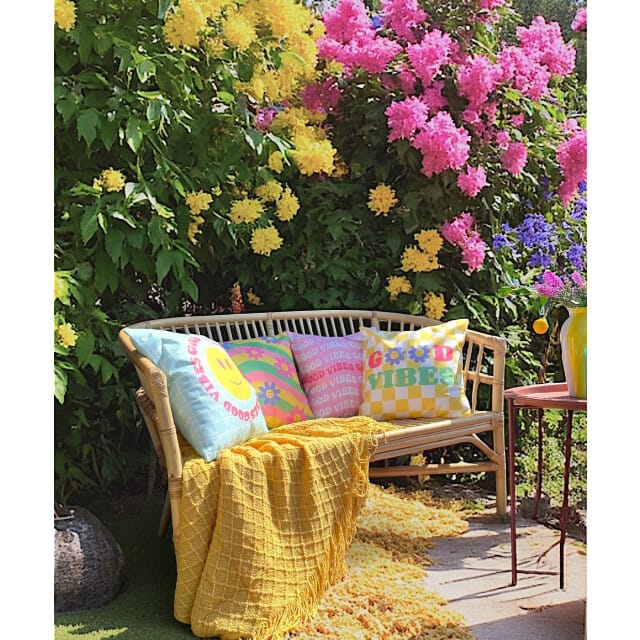 NOVÉE Sierkussen good vibes #1 outdoor | 45 x 45 cm | katoen/polyester