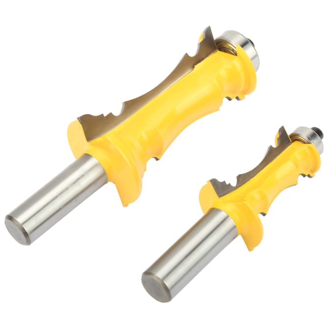 2 stuks Kroonlijst Routerbit 12 Inch Schacht Houtbewerking Frees